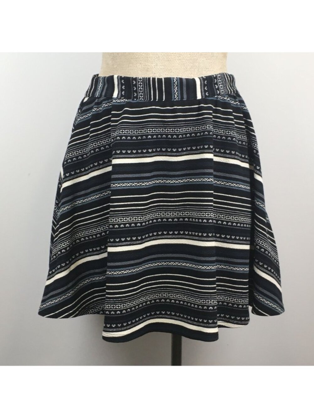Francescas Alya Striped Skater Skirt NEW Womens Medium